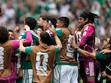 Jugadores de la Selección Mexicana celebran un gol contra Sudáfrica en la Copa del Mundo 2026.