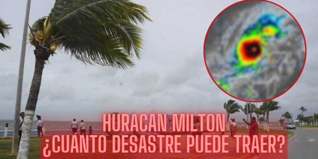 Así es como se ve el huracán Milton desde el espacio.