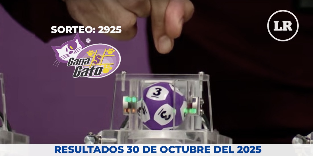 Resultados del Gana Gato 2925 del 30 de octubre del 2025.