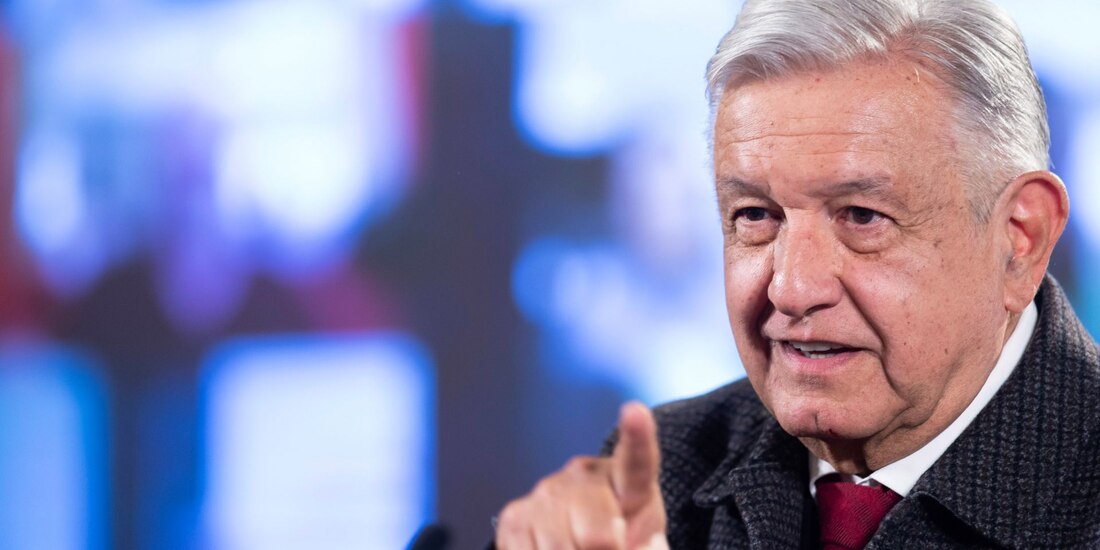 El Presidente López Obrador se encuentra en Nuevo León para revisar obras en la presa El Cuchillo.