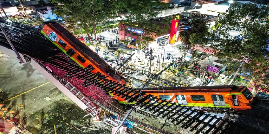 El 3 de mayo, pasadas las 22:00 horas, colapso un tramo de la Línea 12 del Metro, lo que dejó 26 muertos.