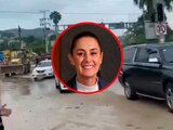 Claudia Sheinbaum llega a Acapulco para evaluar afectaciones tras paso de 'John'.