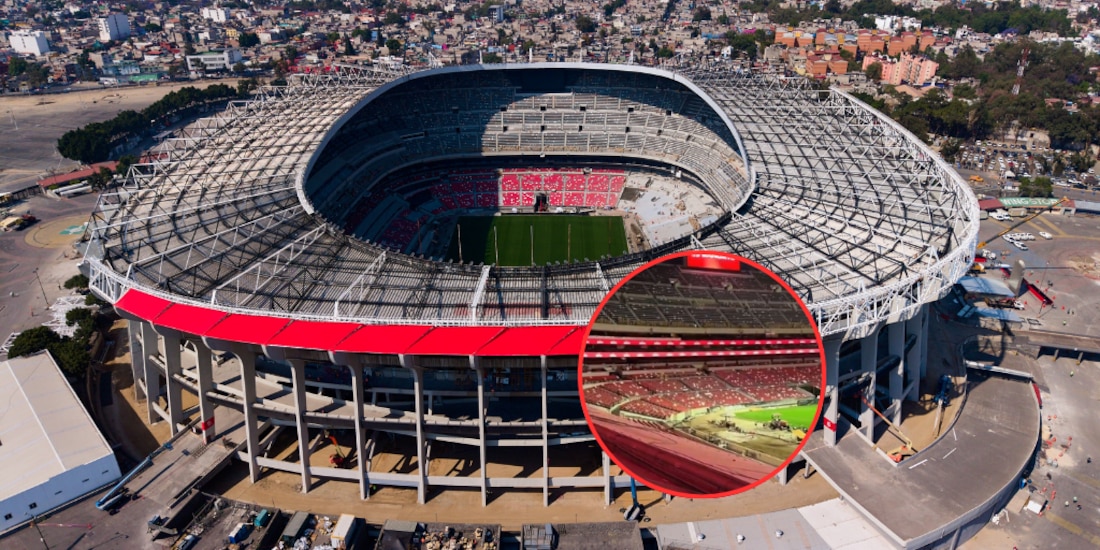 El Estadio Azteca ya presume sus increíbles cambios por dentro.