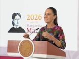 Claudia Sheinbaum en su conferencia de este miércoles.