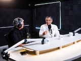 El gobernador de Tamaulipas, Américo Villarreal, durante el programa "Diálogos con Américo".