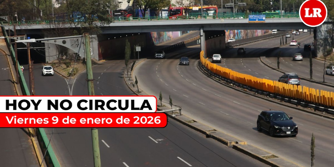 Revisa para qué vehículos aplica el Hoy No Circula este viernes 9 de enero de 2026 en la Zona Metropolitana del Valle de México.