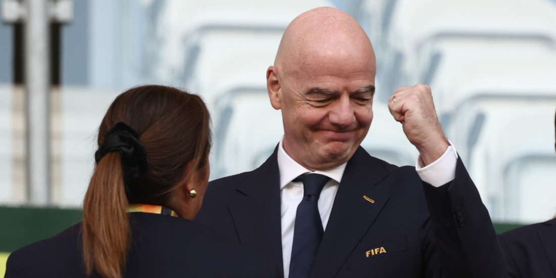 Gianni Infantino durante la final del Mundial Sub-20 Femenil.