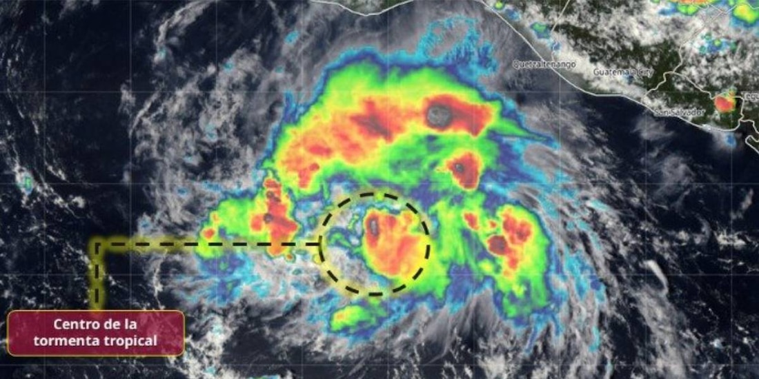 Se forma la tormenta tropical Trudy frente a las costas de Oaxaca y Guerrero.