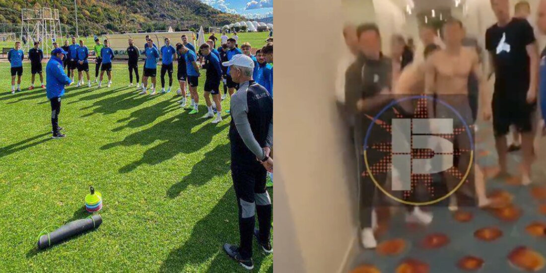 Futbolistas rusos y ucranianos se agarraron a golpes en un hotel.