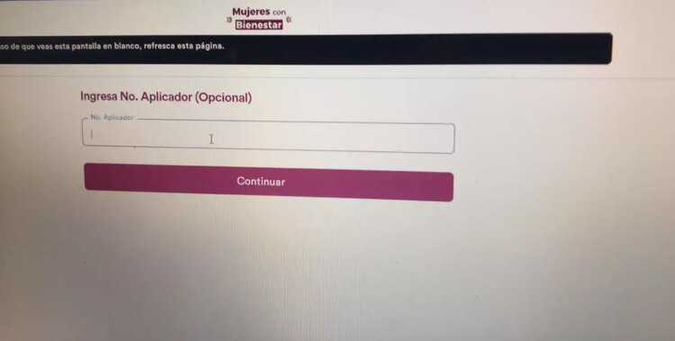 Así te solicitan el Número de Aplicador.