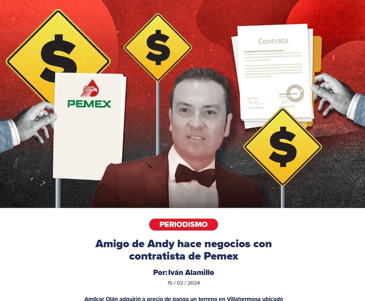Reportaje de MCCI sobre compra de terreno a menor precio por parte de amigo de "Andy".