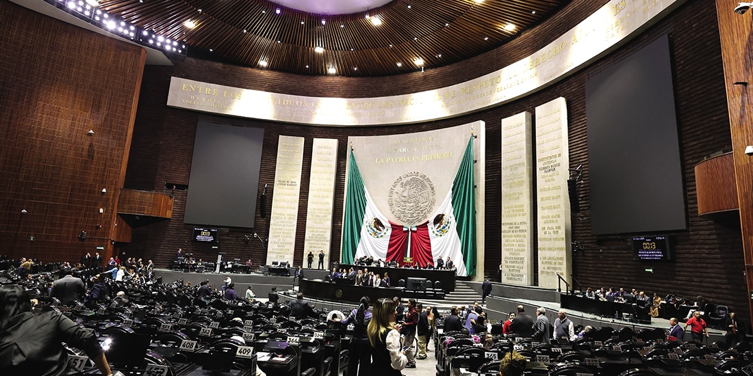 Sesión ordinaria de la Cámara de Diputados, ayer.