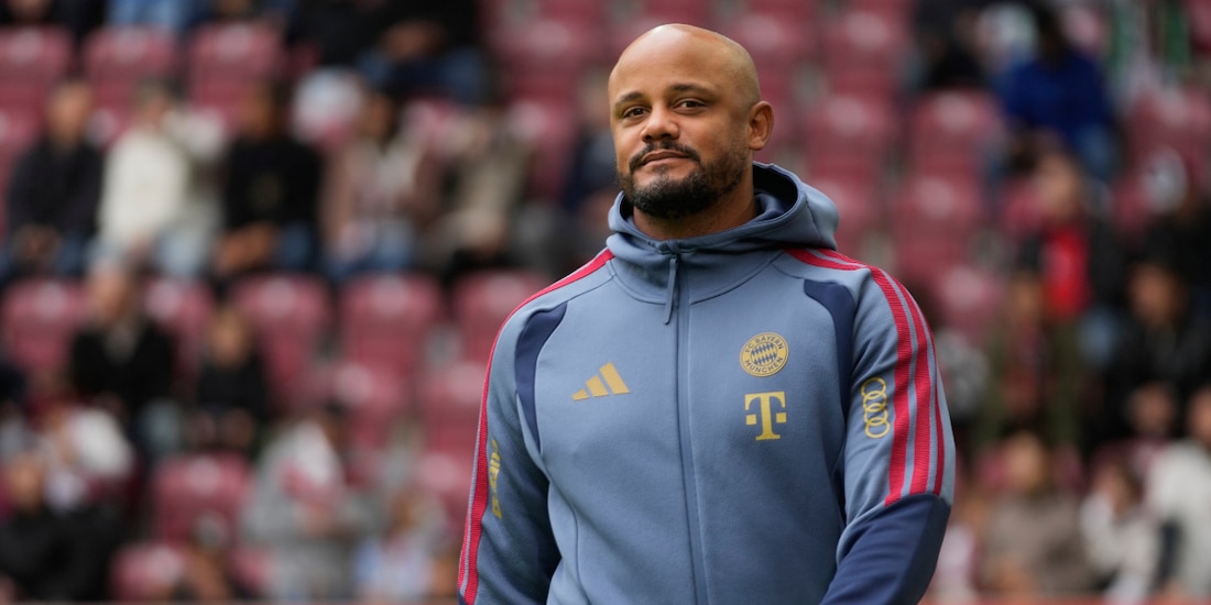 Vincent Kompany previo a un juego del Bayern Múnich en la Bundesliga.