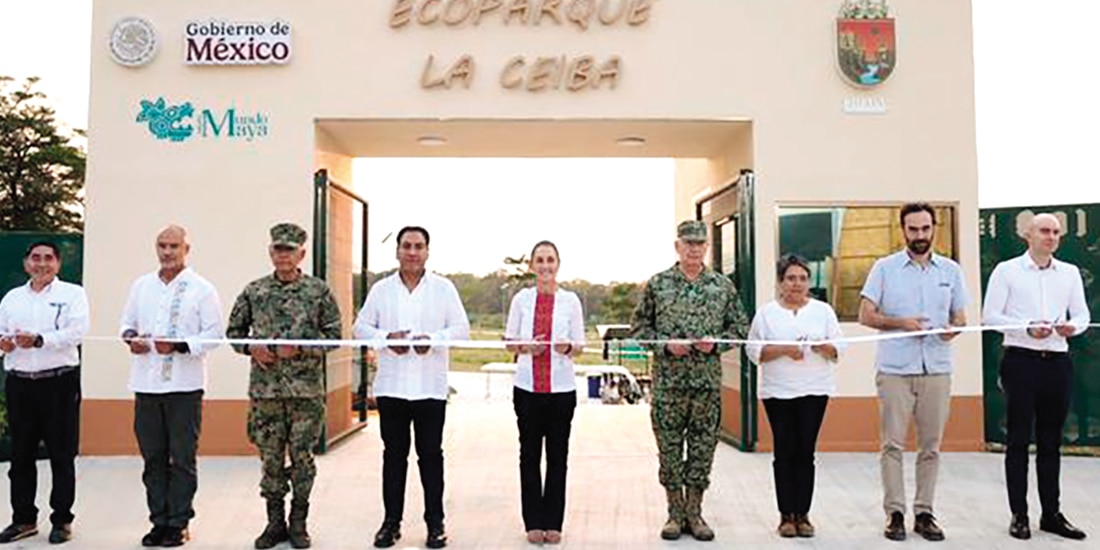 LA MANDATARIA inaugura el Ecoparque La Ceiba en Palenque, Chiapas, ayer