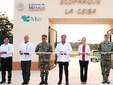 LA MANDATARIA inaugura el Ecoparque La Ceiba en Palenque, Chiapas, ayer