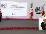 Luisa María alcalde en la Mañanera de Claudia Sheinbaum.