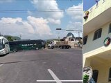 Atacan ayuntamiento de San Miguel Totolapan, Guerrero; también se registran bloqueos.