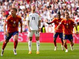 Dani Olmo celebra el gol de España a Alemania en los cuartos de final de la Euro 2024
