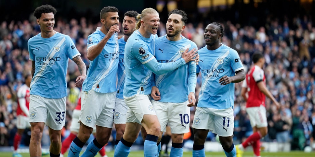 Manchester City vence al Arsenal en el Etihad Stadium.