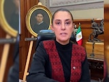 Claudia Sheinbaum, presidenta de México, durante el anuncio del 'live' que encabezará.
