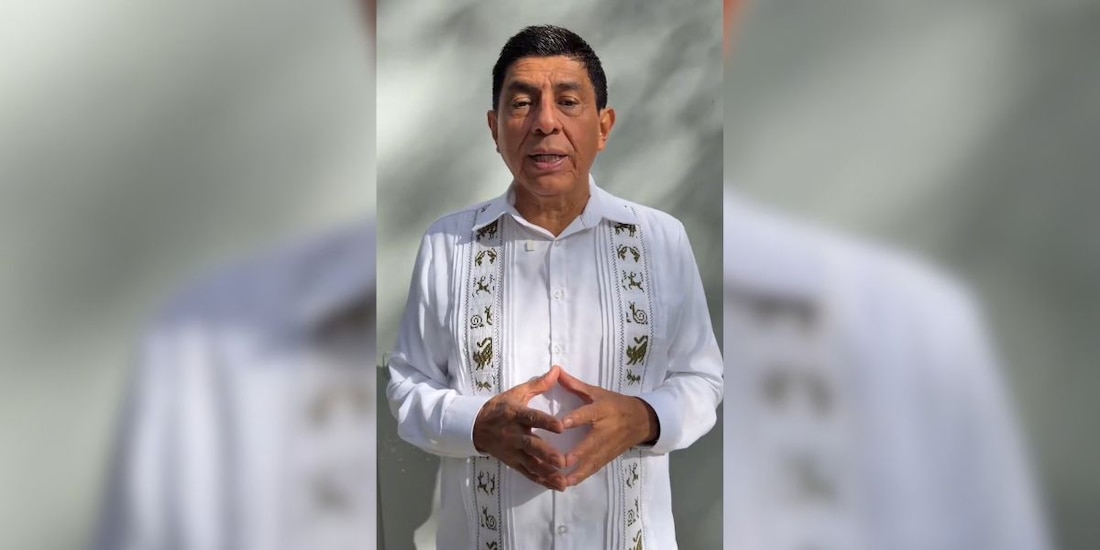 Salomón Jara, gobernador de Oaxaca, en el mensaje que envió a través de redes sociales.