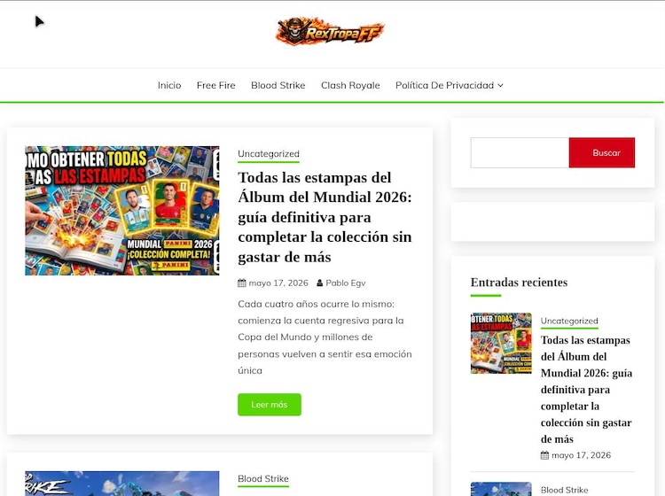 Página principal del blog Bextropaff.