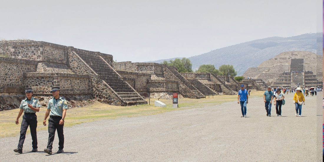 ELEMENTOS de la Guardia Nacional,
en Teotihuacán, el 22 de abril.