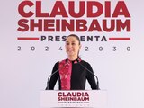Claudia Sheinbaum este lunes en conferencia de prensa.
