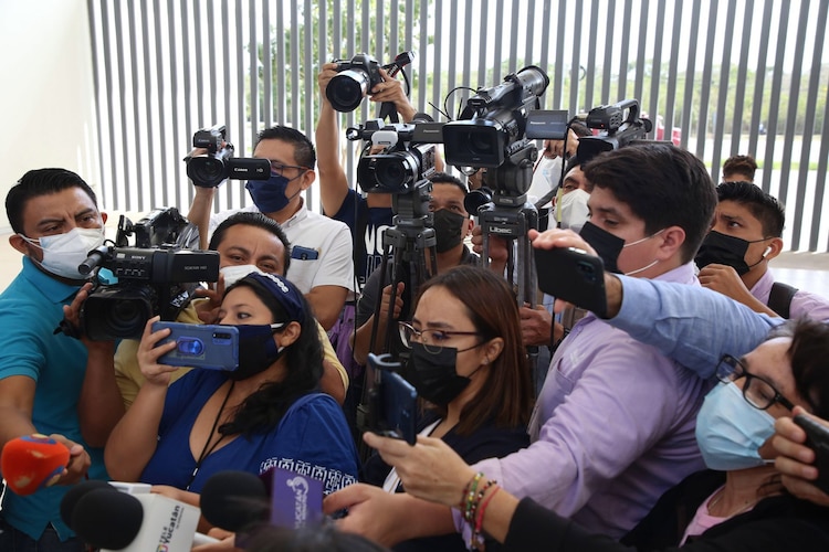 Periodistas en imagen de archivo