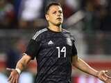 Javier "Chicharito" Hernández durante un juego con la Selección Mexicana en 2019.
