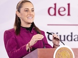 La titular del Ejecutivo federal, ayer, en conferencia de prensa en Palacio Nacional.