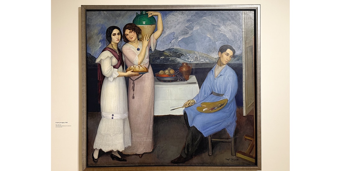 El pan y el agua, de 1923. Se autorretrata.