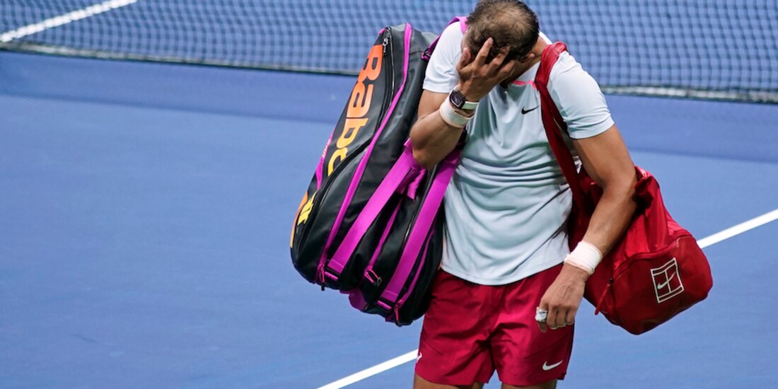 Rafael Nadal al final de su partido ante Frances Tiafoe, en la cuarta ronda del US Open.