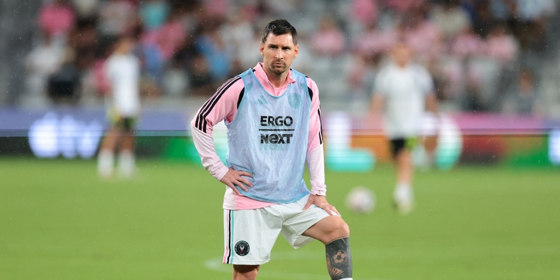 Lionel Messi antes de un partido del Inter Miami en la MLS.