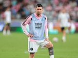 Lionel Messi antes de un partido del Inter Miami en la MLS.