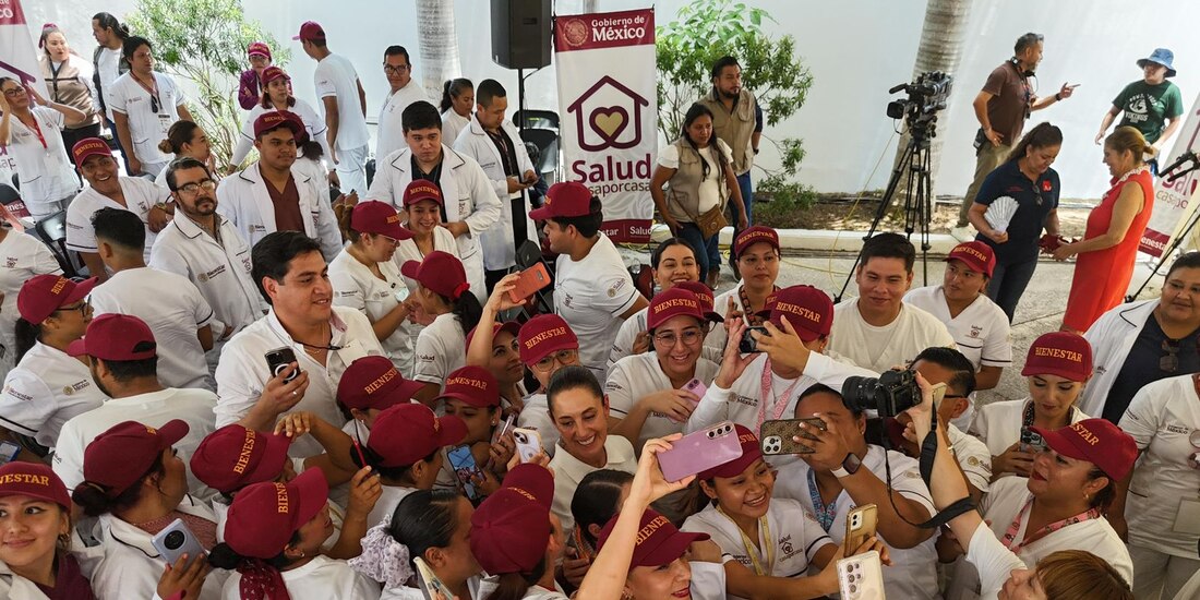 La Presidenta de México realizó una gira este viernes en Tamaulipas.