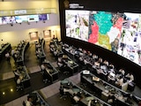 Centro de monitoreo del Gobierno del Estado de México.