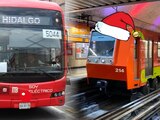 Metro y Metrobús modificarán sus horarios por Nochebuena, Navidad y Año Nuevo.