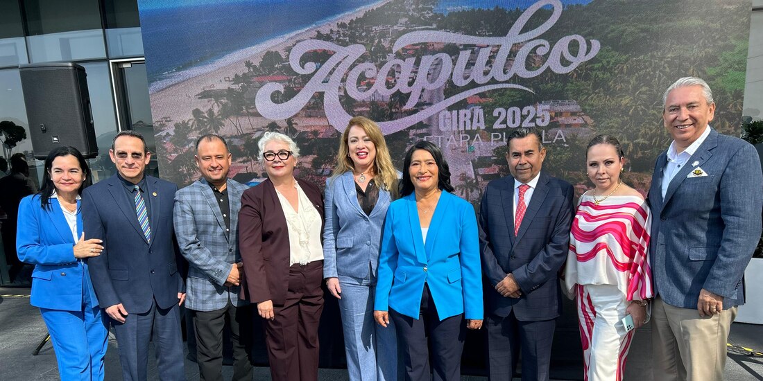 Abelina López Rodríguez sostuvo una reunión con representantes de Grupo Skal y Rotary.