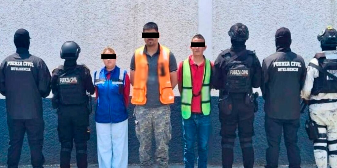 Arresto de presuntos delincuentes en NL.