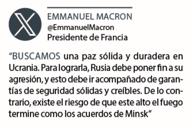 El mensaje de Emmanuel Macron, presidente de Francia, en redes sociales