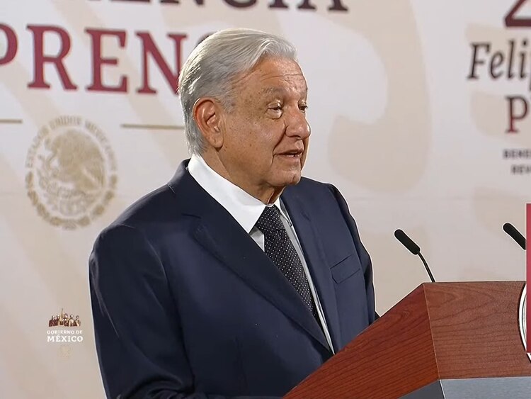 López Obrador en la mañanera.