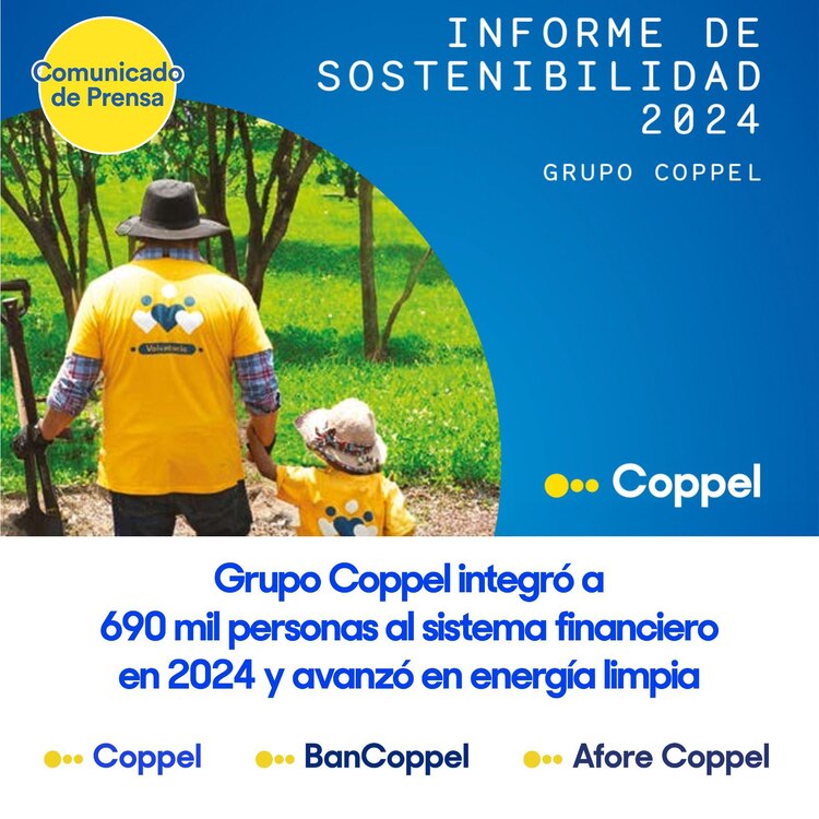 Grupo Coppel implementa medidas de sostenibilidad para reducir el impacto ambiental y fortalecer la inclusión financiera.