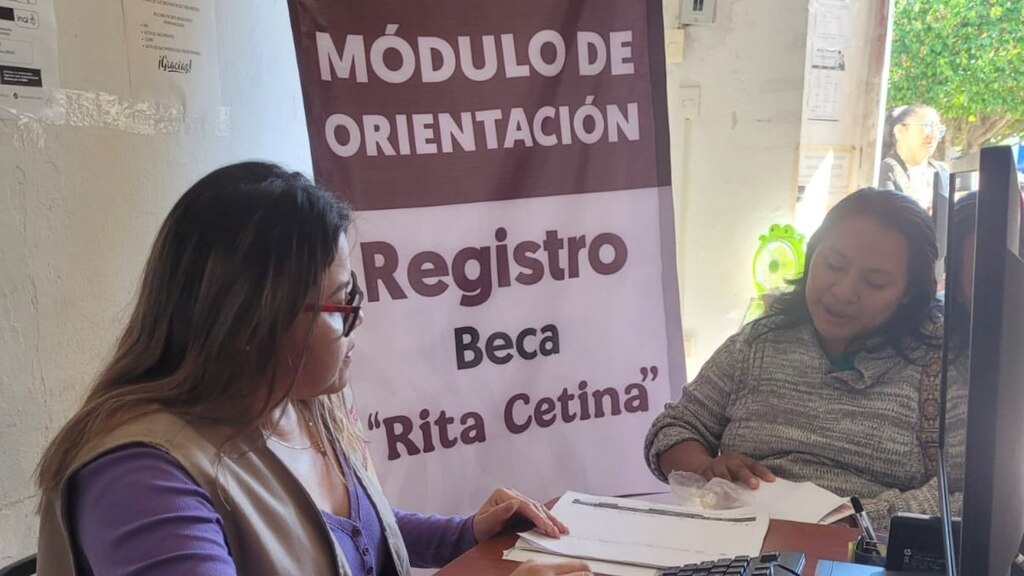 Beca Rita Cetina; en la imagen, un módulo de orientación