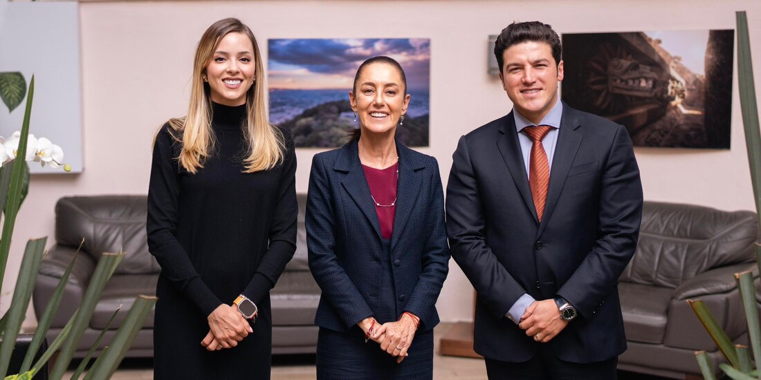 Samuel García y Mariana Rodríguez se reunieron con la virtual presidenta electa, Claudia Sheinbaum en la CDMX.