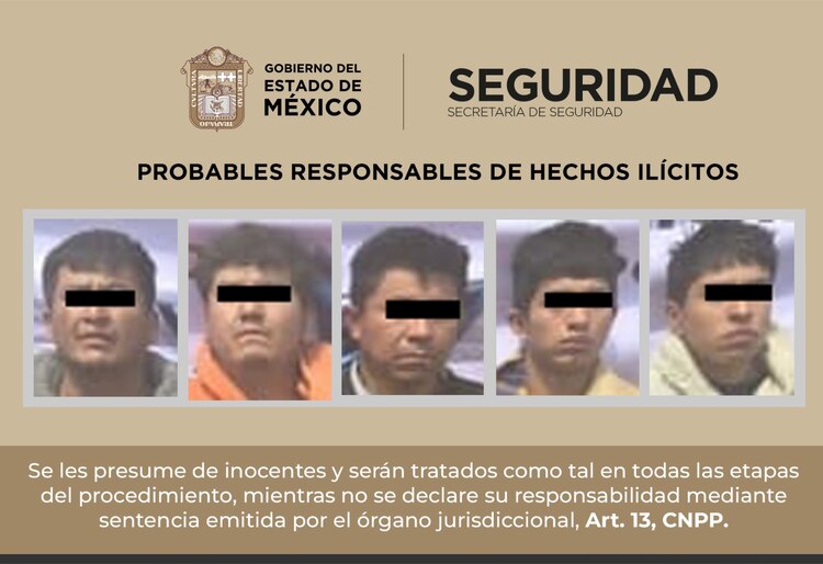 Detenidos por autoridades del Edomex.