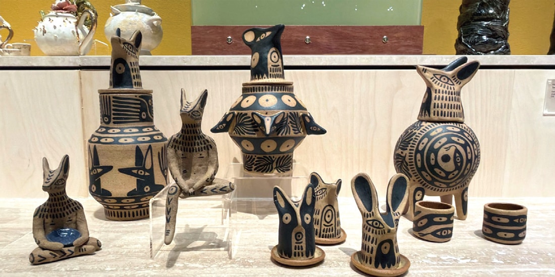 ALGUNAS de las piezas que forman parte de la exhibición