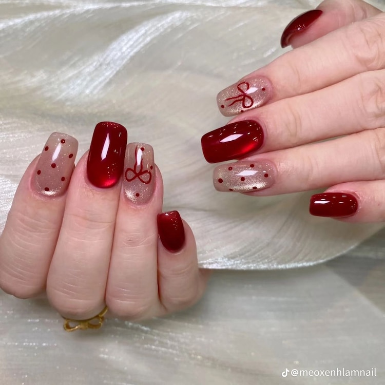 Diseños de uñas para San Valentín 2026