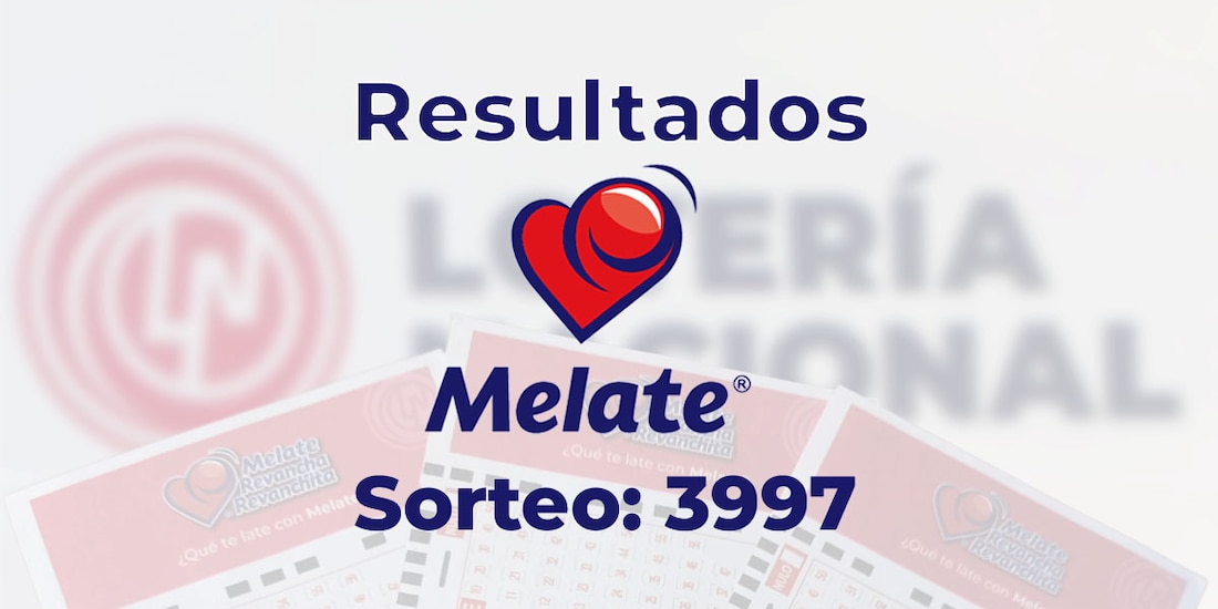 Ve cuáles son los resultados del sorteo 3997 del Melate, Revancha y Revanchita de este 27 de diciembre del 2024.