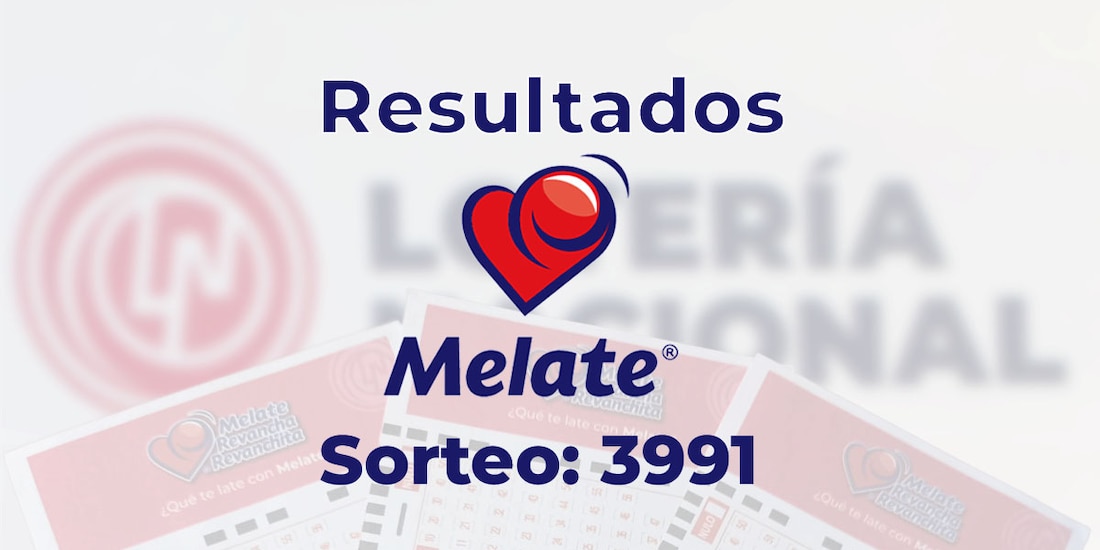 Resultados del Melate, Revancha y Revanchita 3991 del 13 de diciembre del 2024.
